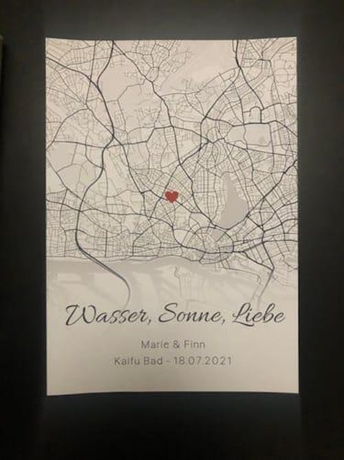 The Place we met - personalisiertes Poster