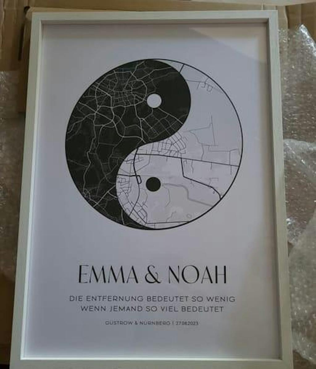 Yin Yang - personalisiertes Poster