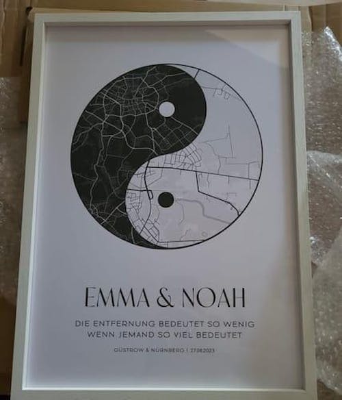 Yin Yang - personalisiertes Poster