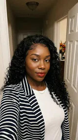 Raw Burmese Curly Human Hair Wig | HD Lace | 18"–30", customer review photo