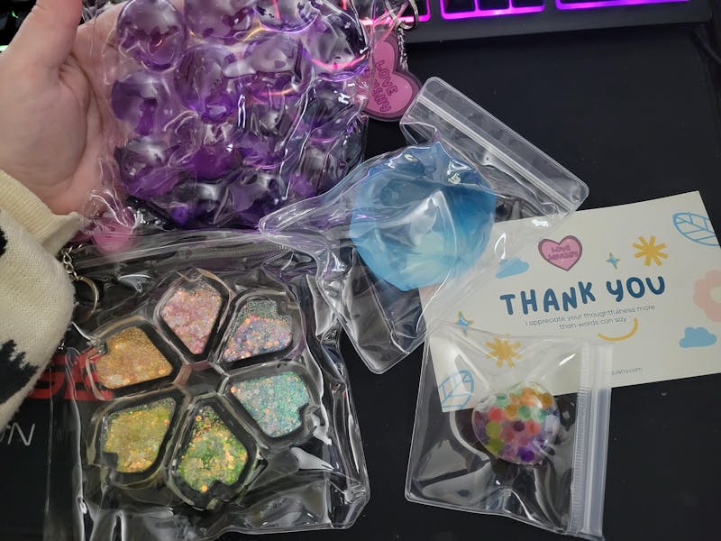 Holographic Crystal Heart Squishy: Handcrafted Stress Relief