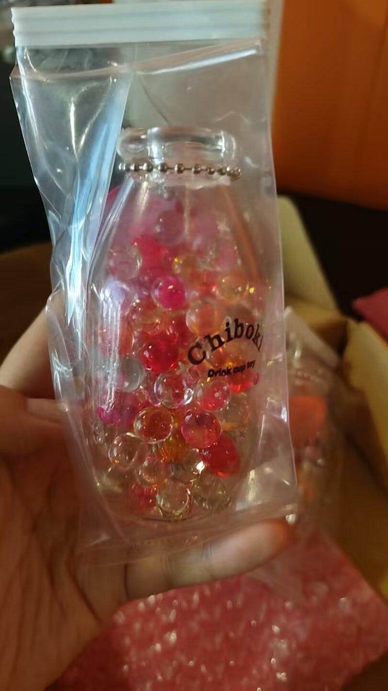 [CHIBOKI] Clear Bottle Squishy Ball – Handmade Stress Relief Desk Toy | Crystal & Soda Bottle