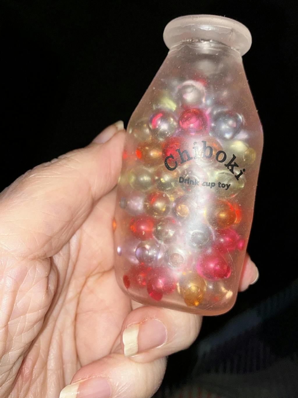 [CHIBOKI] Clear Bottle Squishy Ball – Handmade Stress Relief Desk Toy | Crystal & Soda Bottle