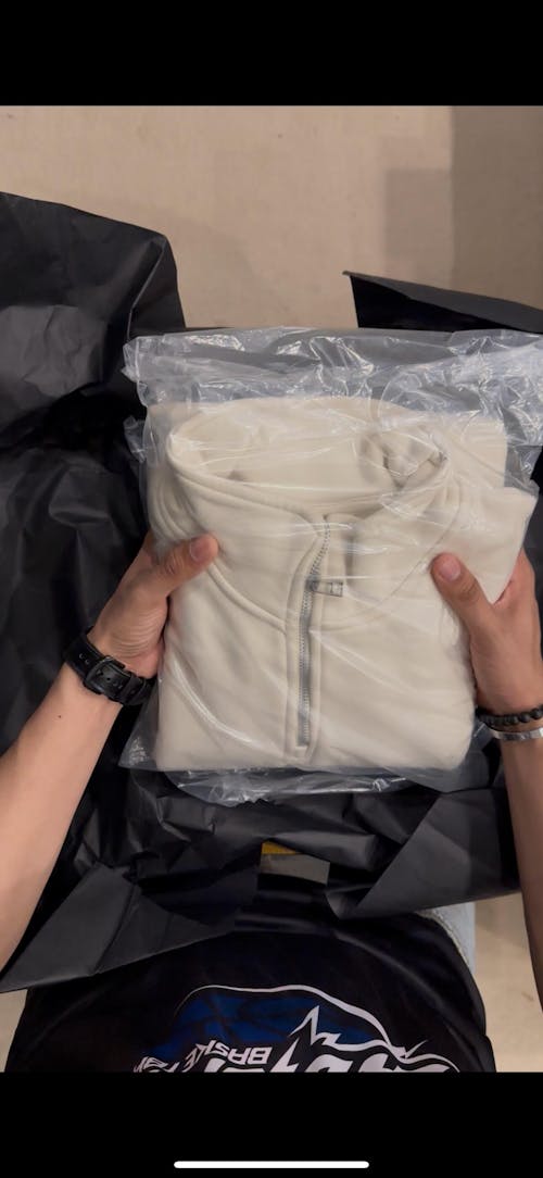 Cream Quarter Zipper