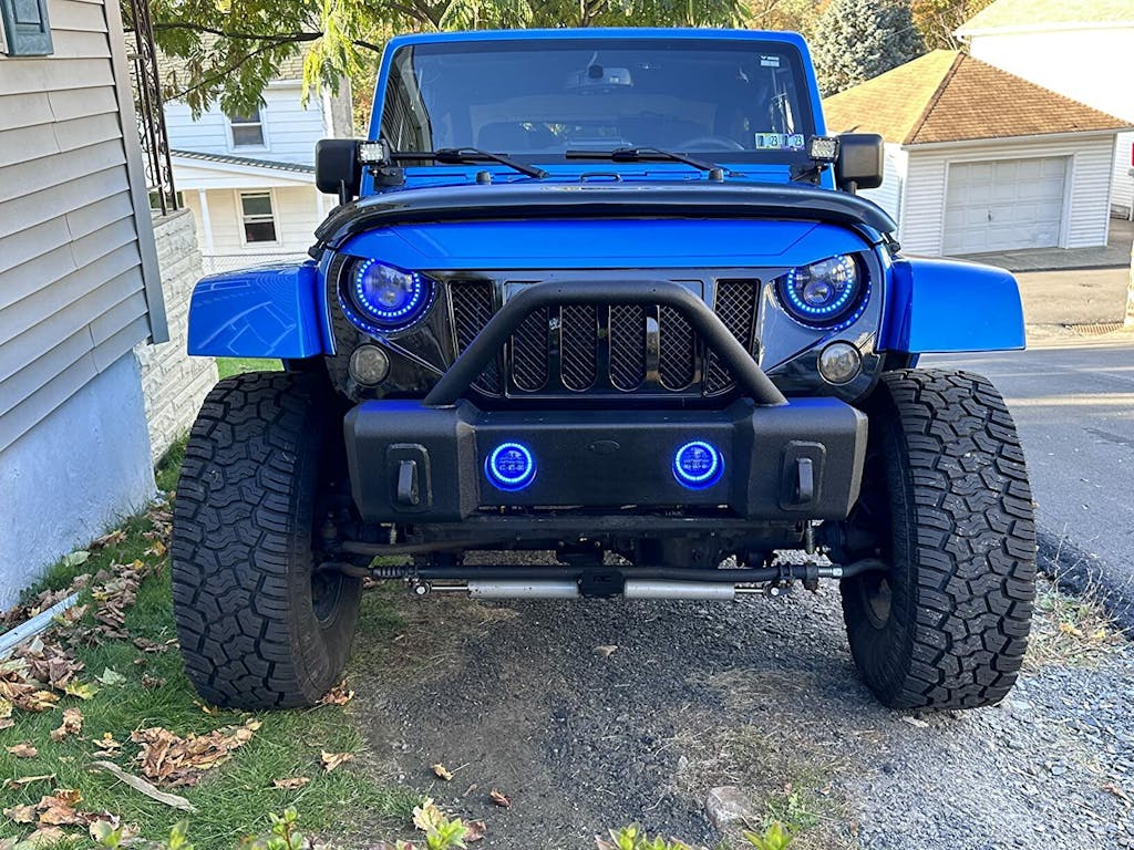 Angel Eyes & Halo Lights for Cars Jeep Headlight and Fog Light Set