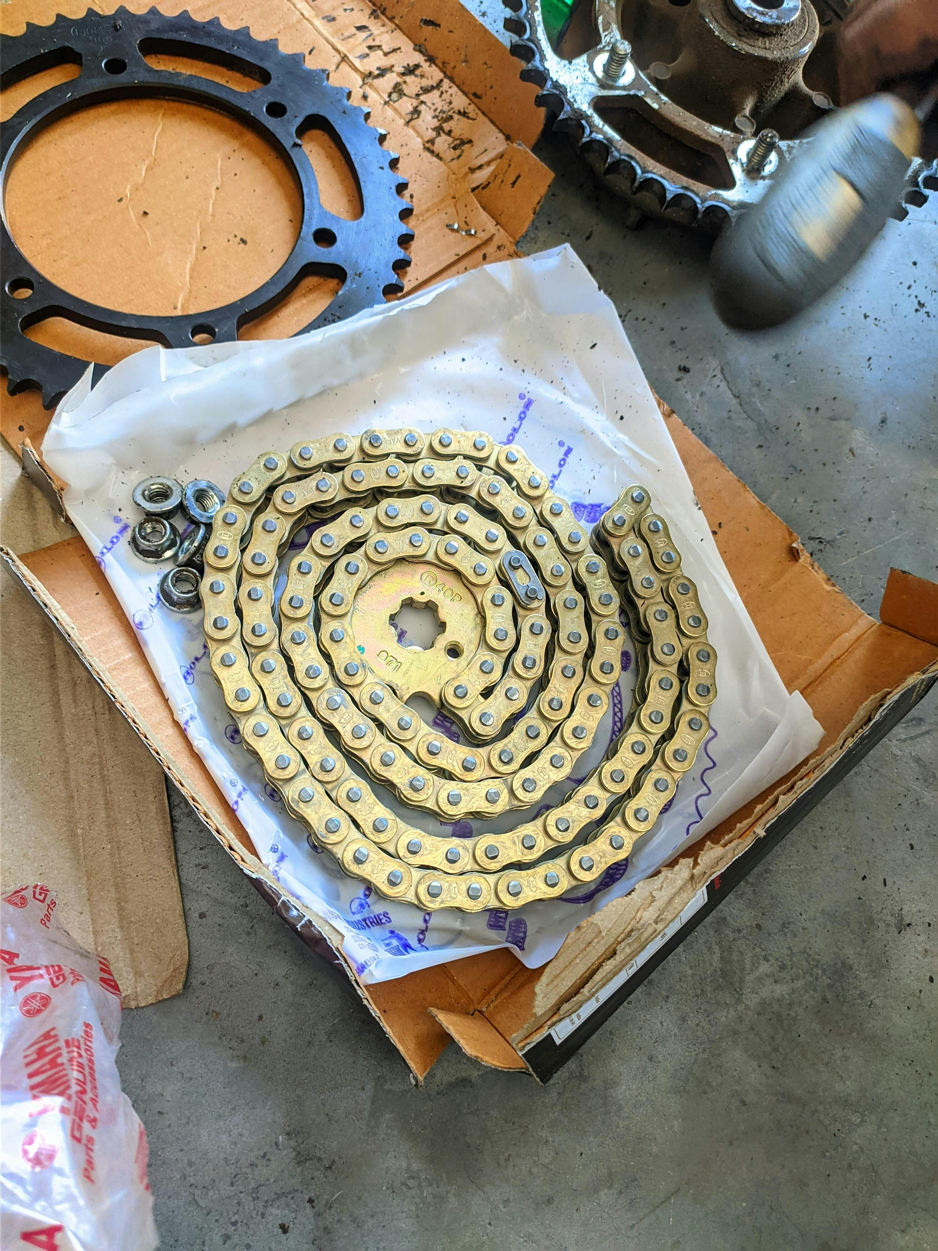 Yamaha R15 V3 / V4 Rolon Brass chain sprocket kit LRL Motors