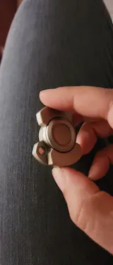 Stainless Steel 3-in-1 Fidget Spinner & Slider Combo