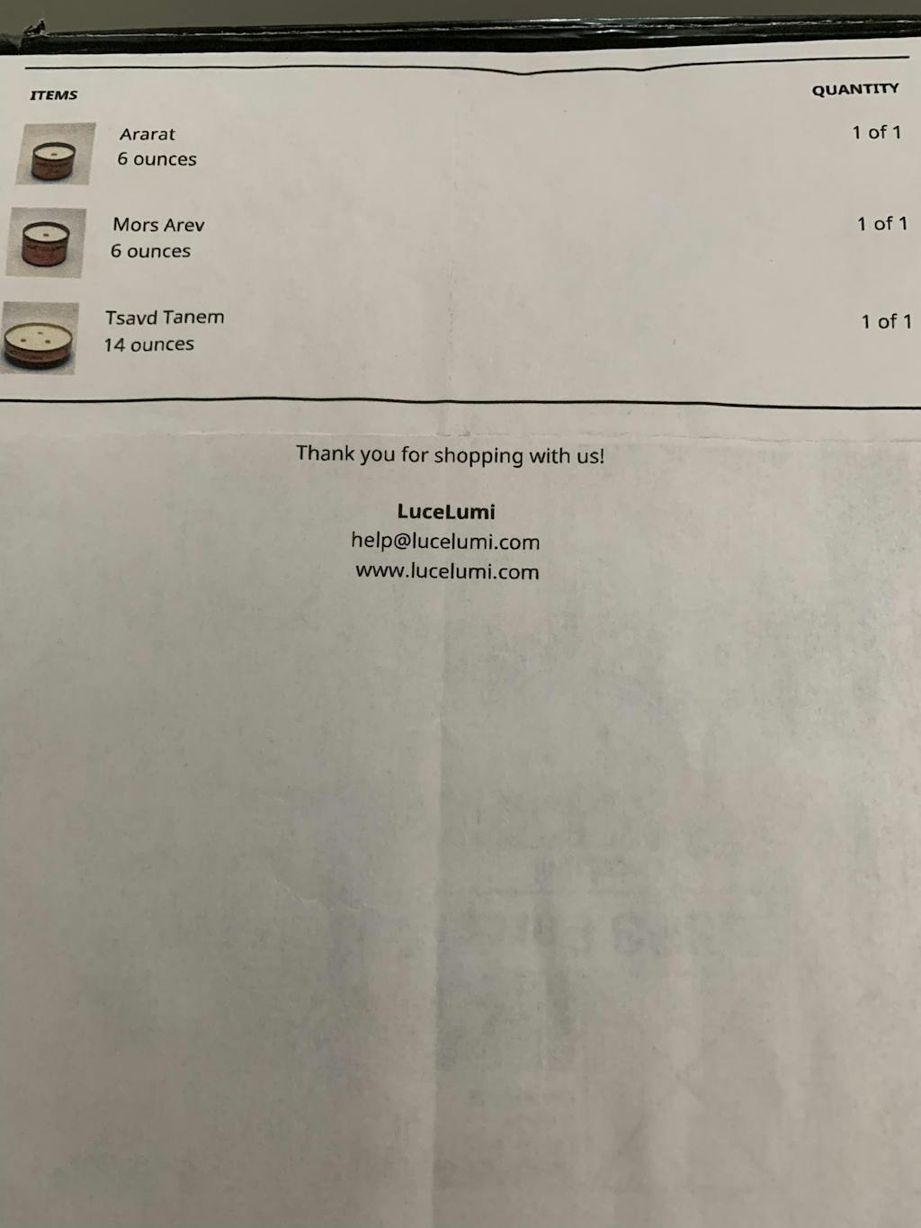 Ararat Candle LuceLumi