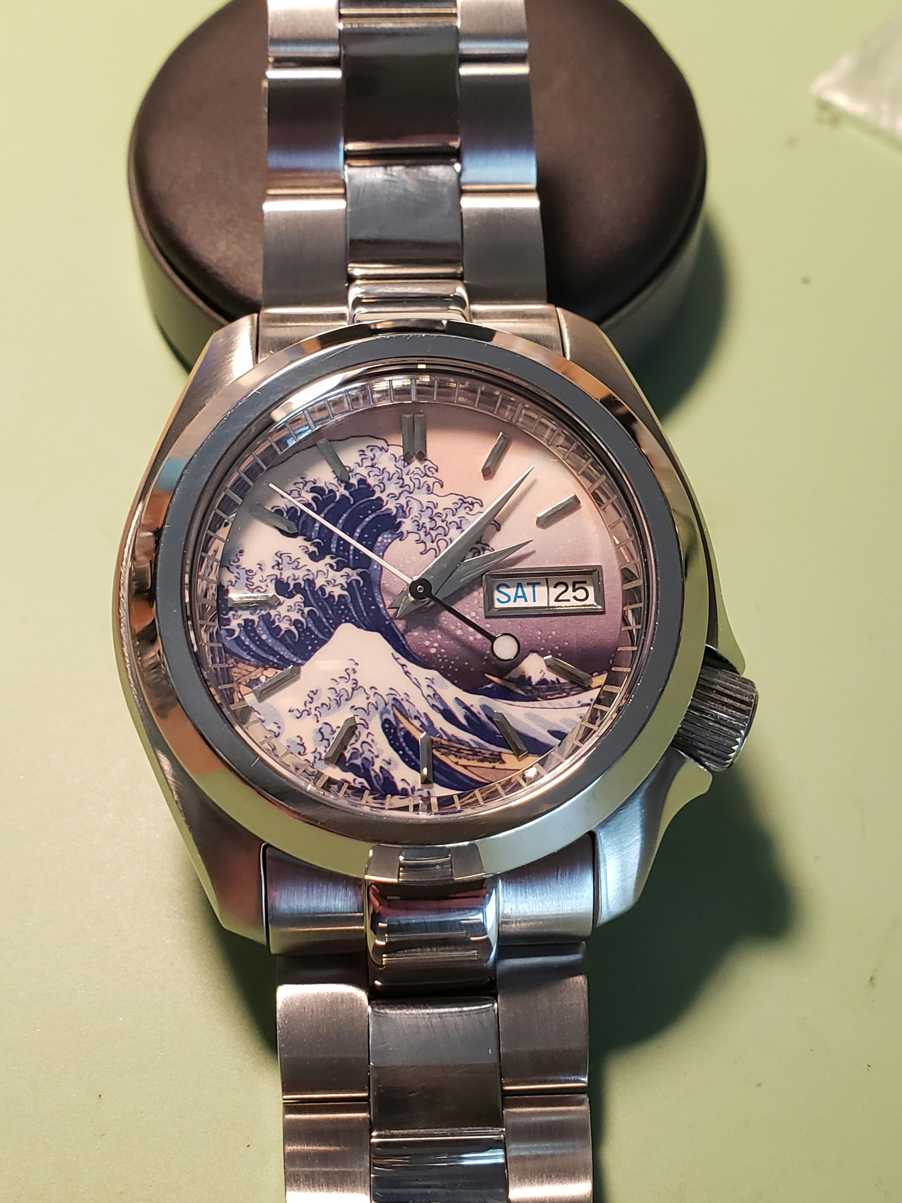 The Great Wave off Kanagawa Dial (Day Date) | Lucius Atelier