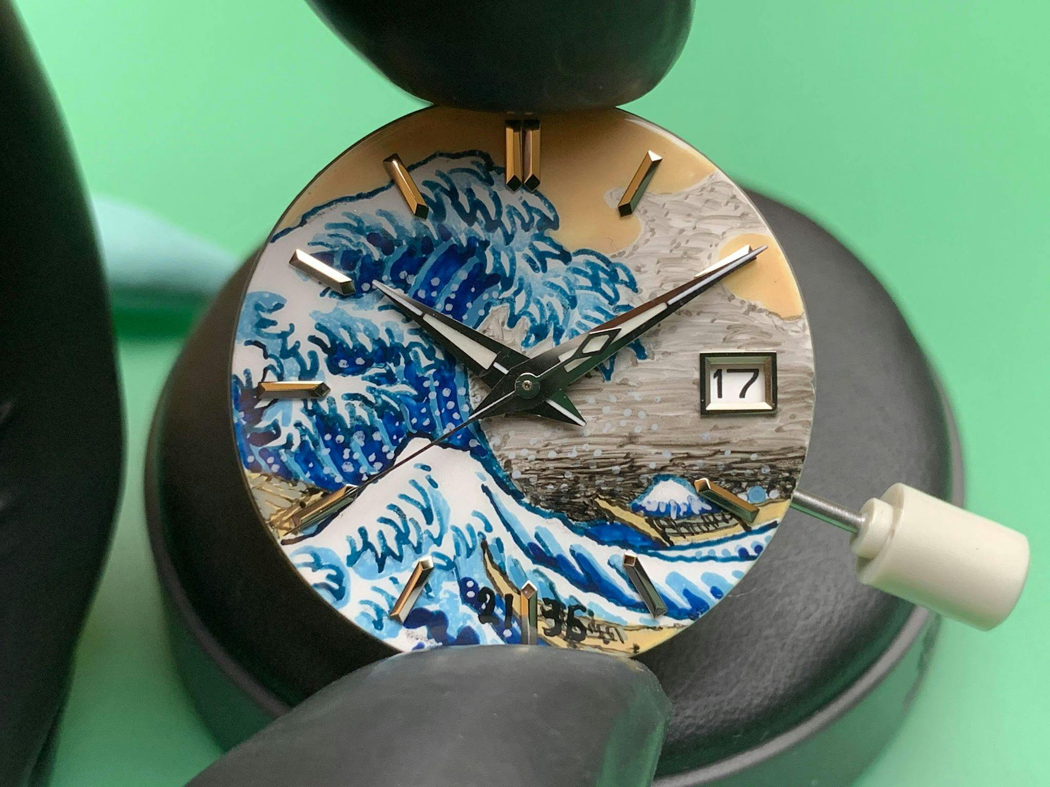 Seiko hand painted discount dial