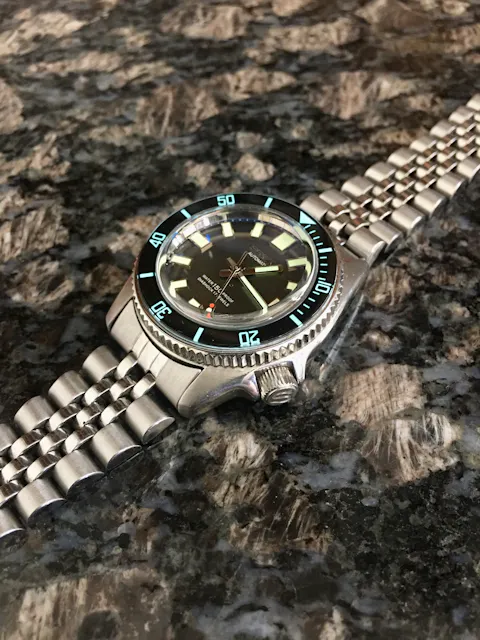 SKX013 Lumed Sapphire Bezel Insert (Flat) - B | Lucius Ateli