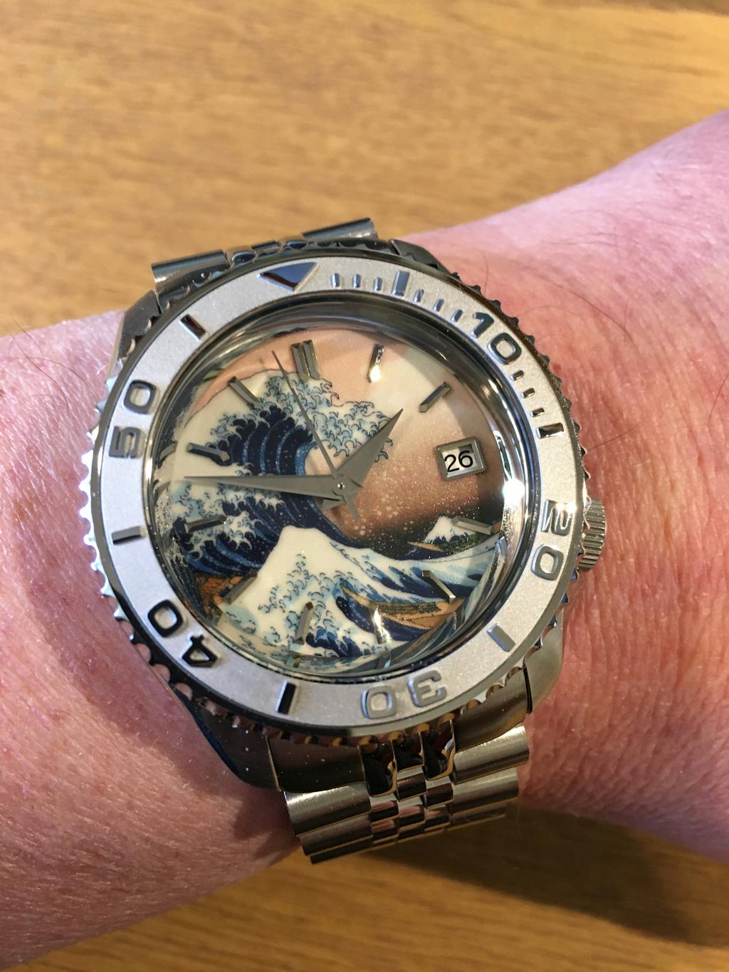 SEIKO SKX009 | The Great Wave off Kanagawa Watch - Lucius Atelier