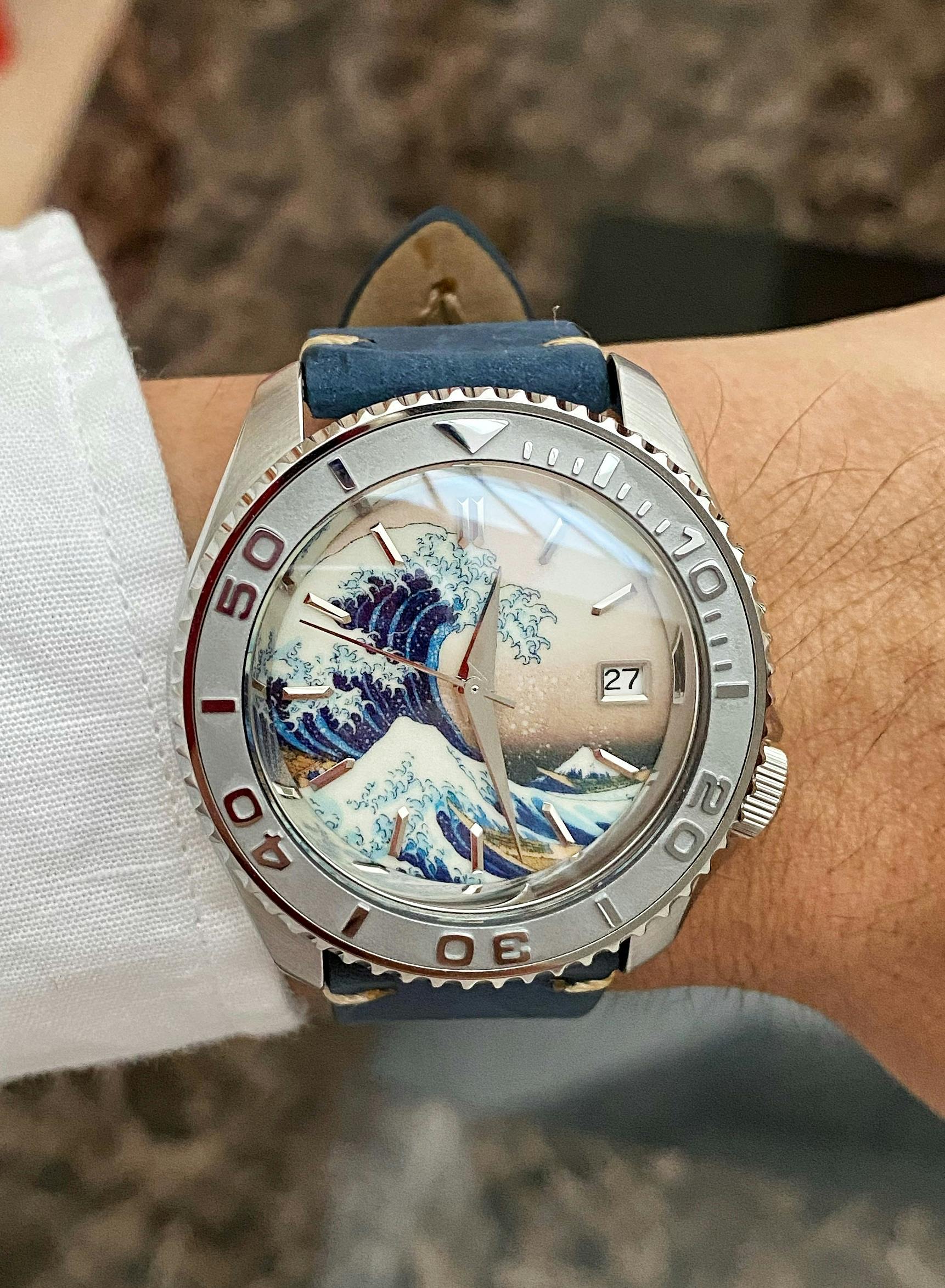 SEIKO SRPD55K1 | The Great Wave off Kanagawa Watch - Lucius Atelier