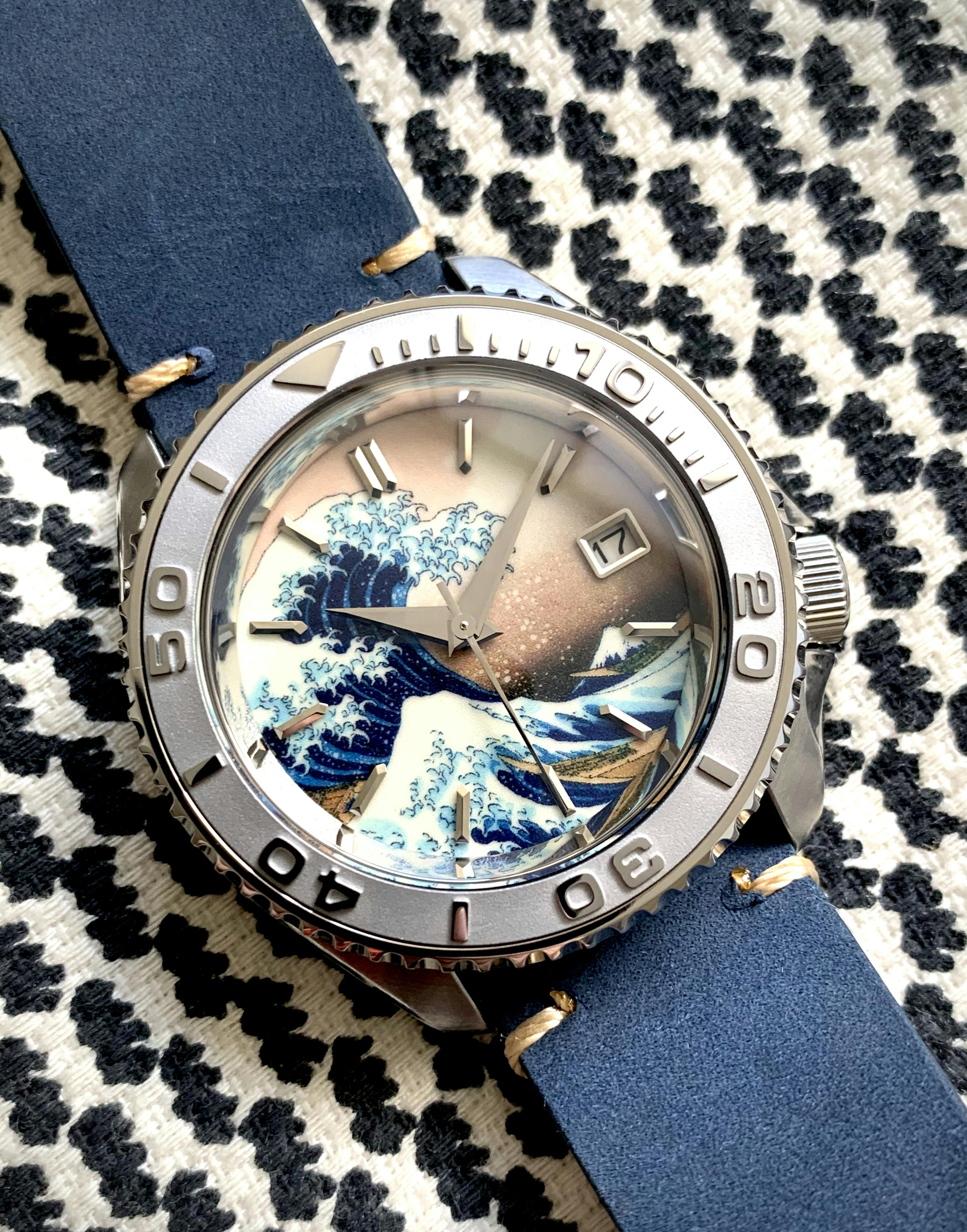 SEIKO SRPD55K1 The Great Wave off Kanagawa Watch Lucius Atelier