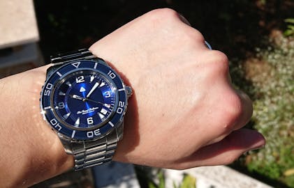 Seiko fifty five hot sale fathoms blue