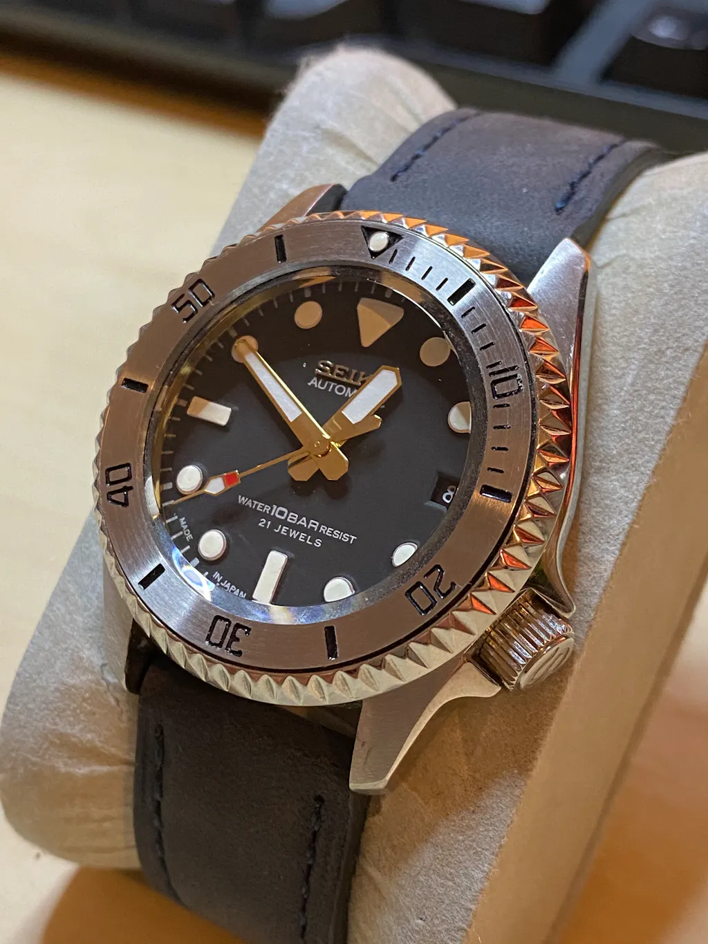 SKX013 Steel Bezel Insert (Flat) - BGW9 - Bla | Lucius Ateli