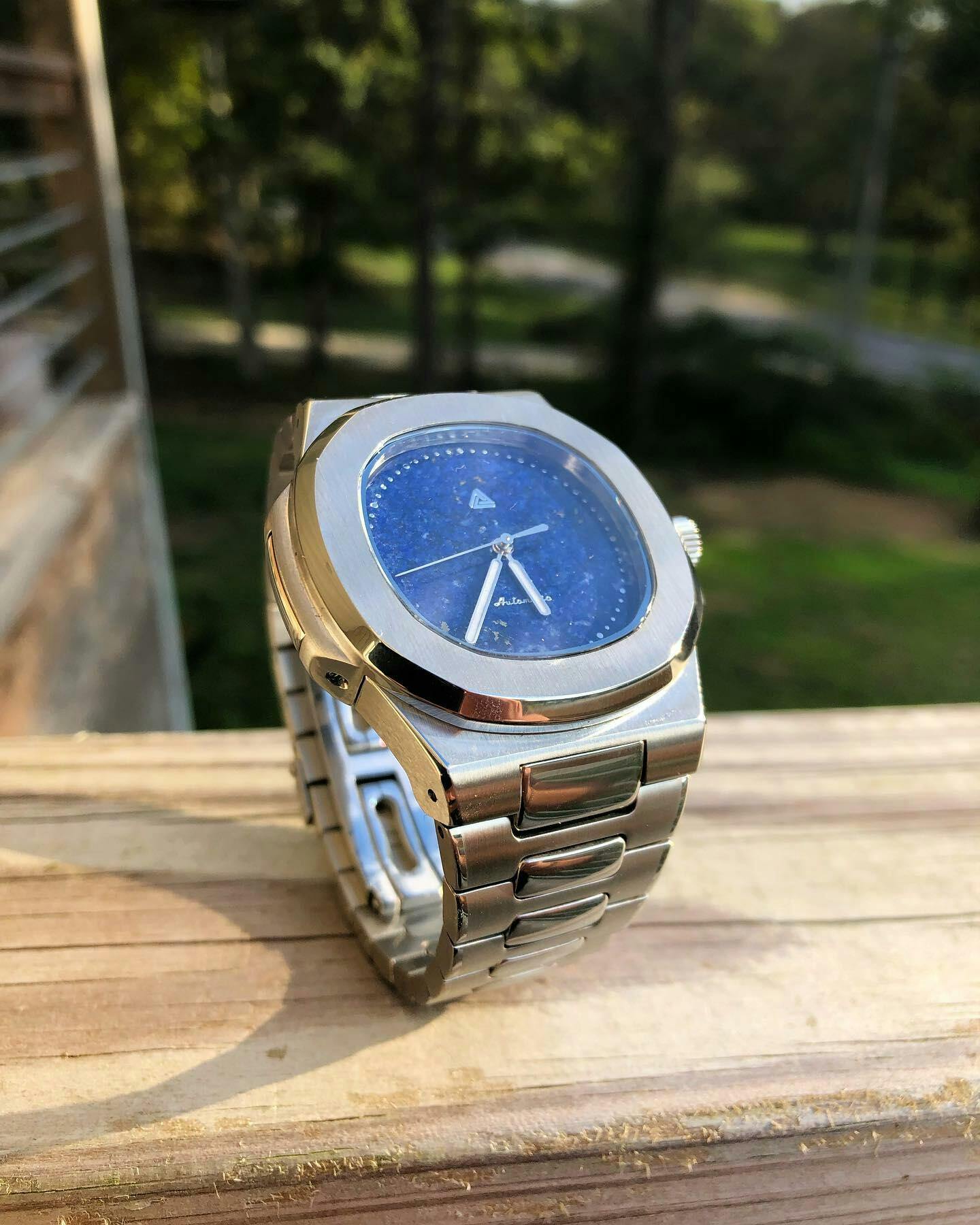 Lapis Lazuli Gemstone Dial (No Date) - Lucius Atelier
