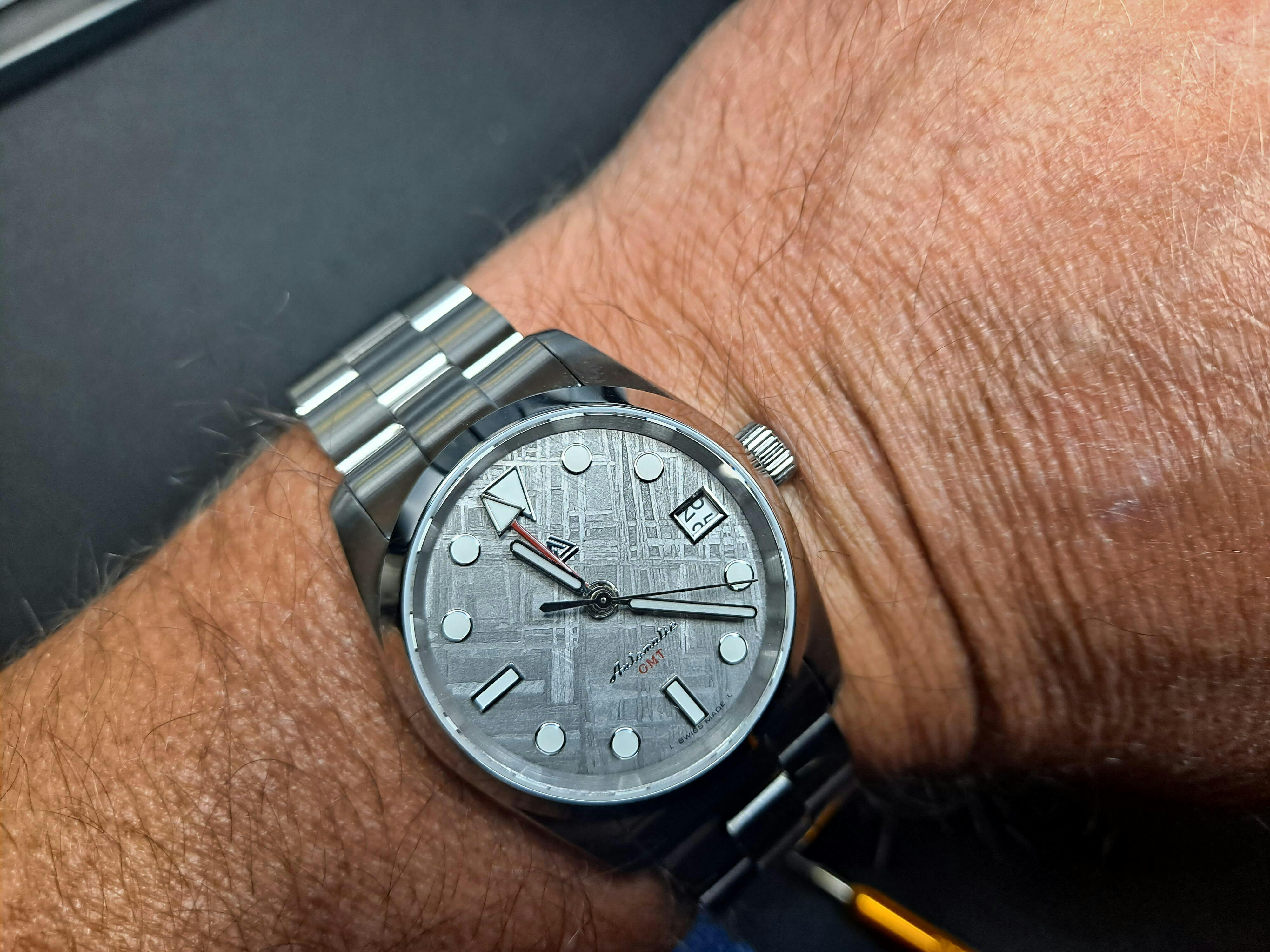 NH34 GMT Dial - Meteorite | BGW9 - SEIKO Mod Part - Lucius Atelier