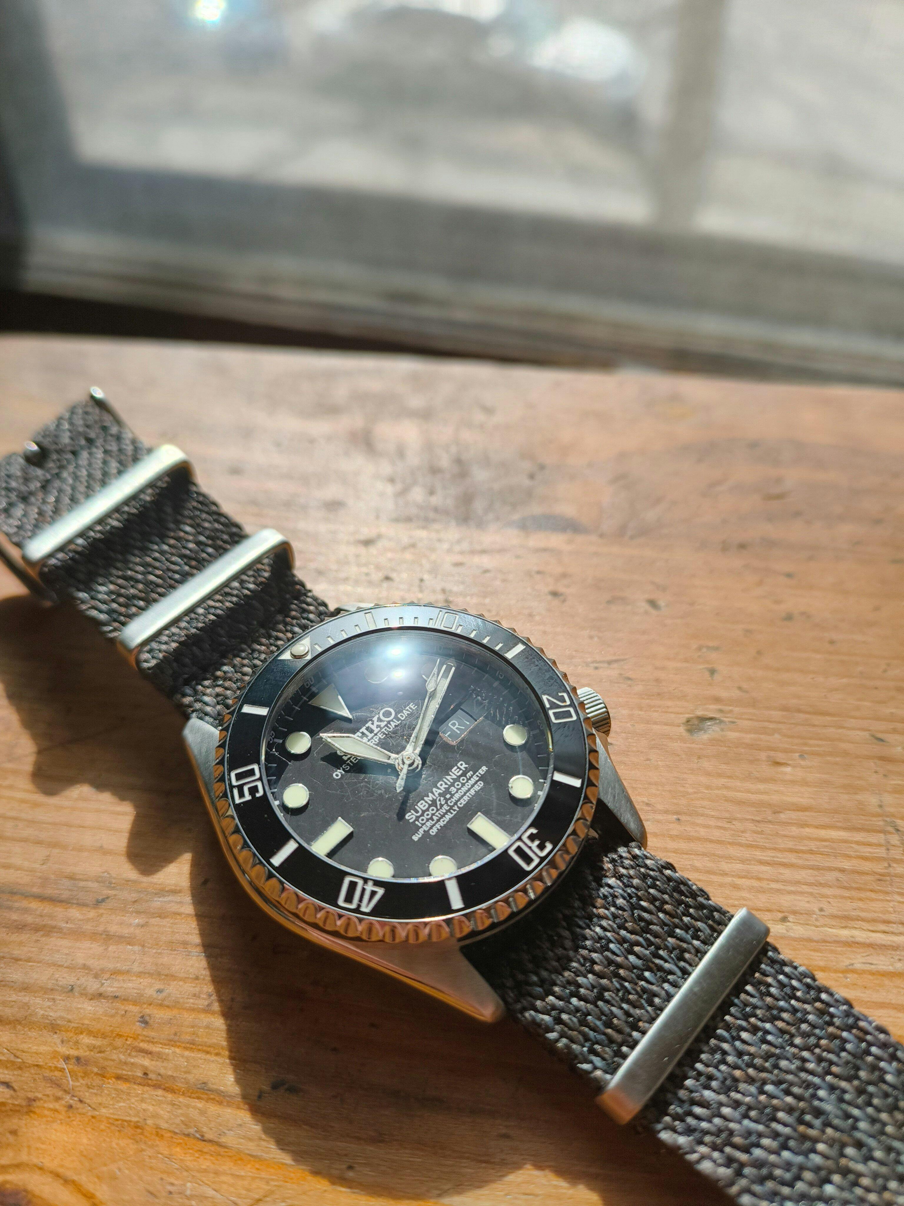 SKX013 Ceramic Bezel Insert (Slope) - Submariner Black - Lucius