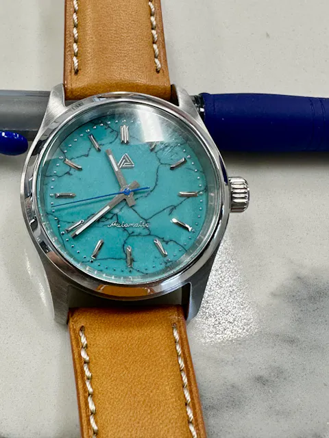 Turquoise Crystal Dial (No Date) - Lucius Atelier