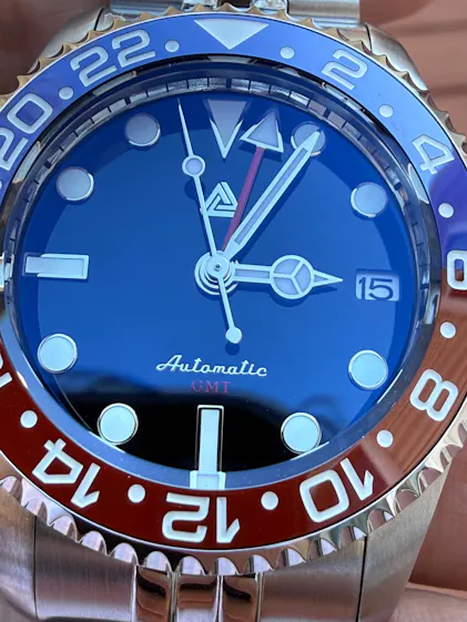 @すけページ SKX007/SRPD Glass Bezel Insert: Dual Time Style Vintage Pepsi