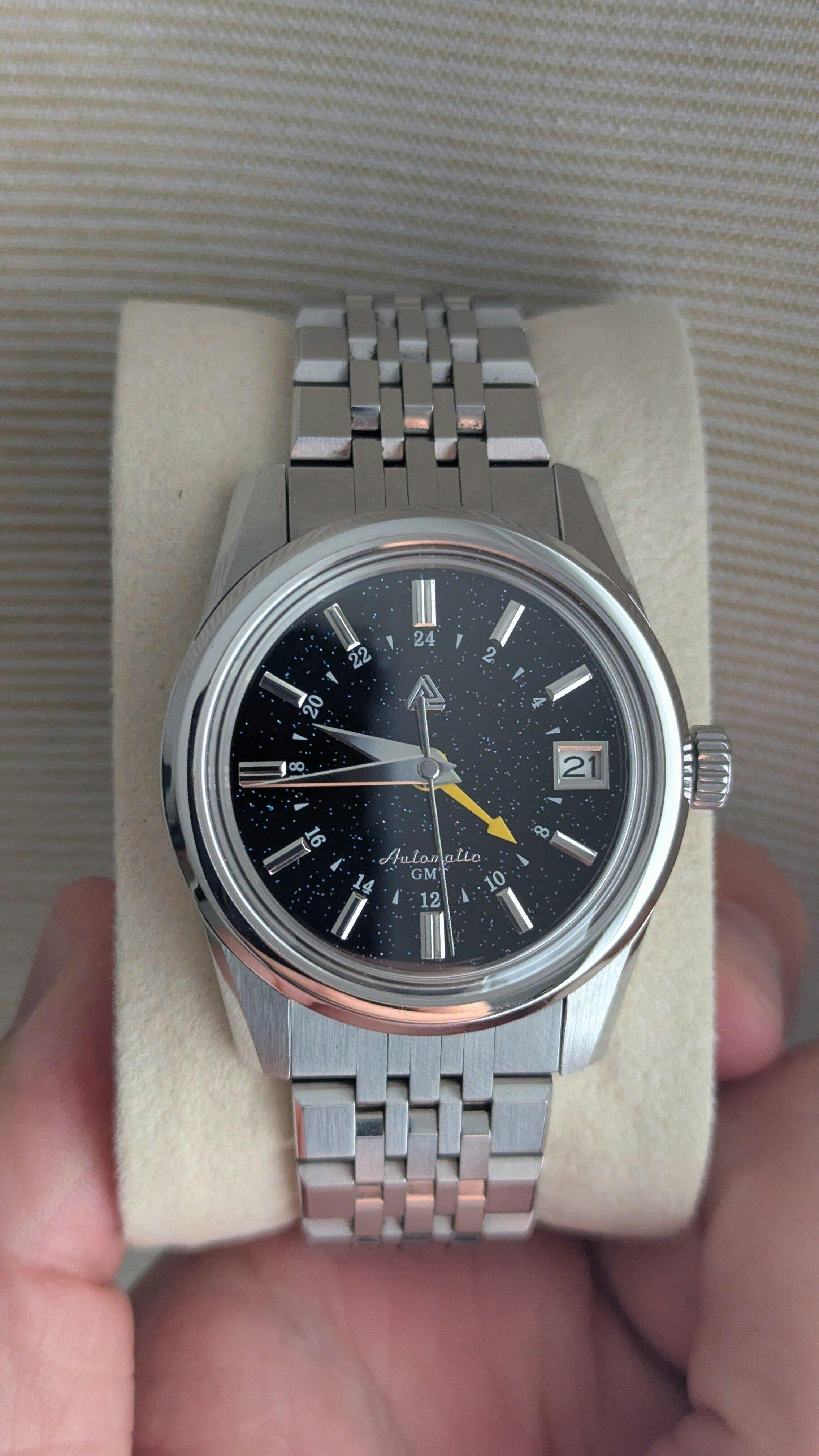 世界限定生産 LUSIUS MOD SEIKO NH35 PILOT フリーガー Black Pilot Flieger Dial | BGW9 Blue Lume - SEIKO Mod Part