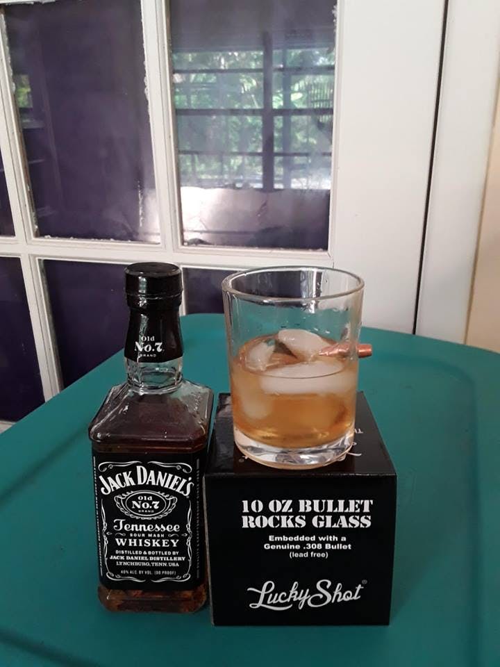 lucky shot bullet glass