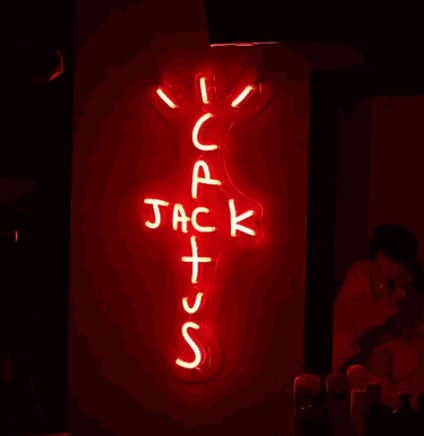 Cactus Jack - LED Neon Sign, Travis Scott LED Neon Sign Cool for 