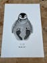 Personalised Baby Penguin Footprint Kit