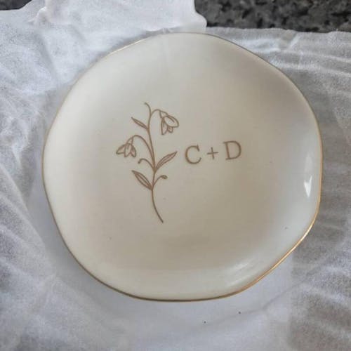 Personalized Engagement Ring Dish