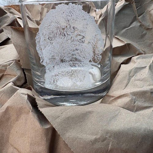Dog Photo Personalized Whiskey Glass