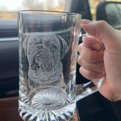 Dog Photo Personalized Whiskey Glass