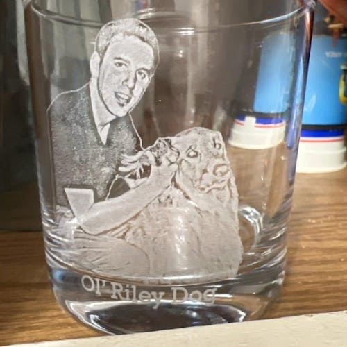 Dog Photo Personalized Whiskey Glass