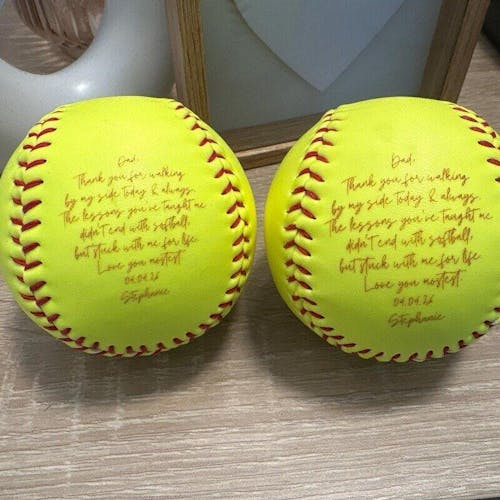 Personalized Handwriting Baseball for Father of the Bride