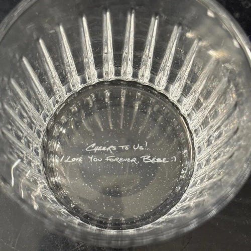 Personalized Handwriting Whiskey Glass