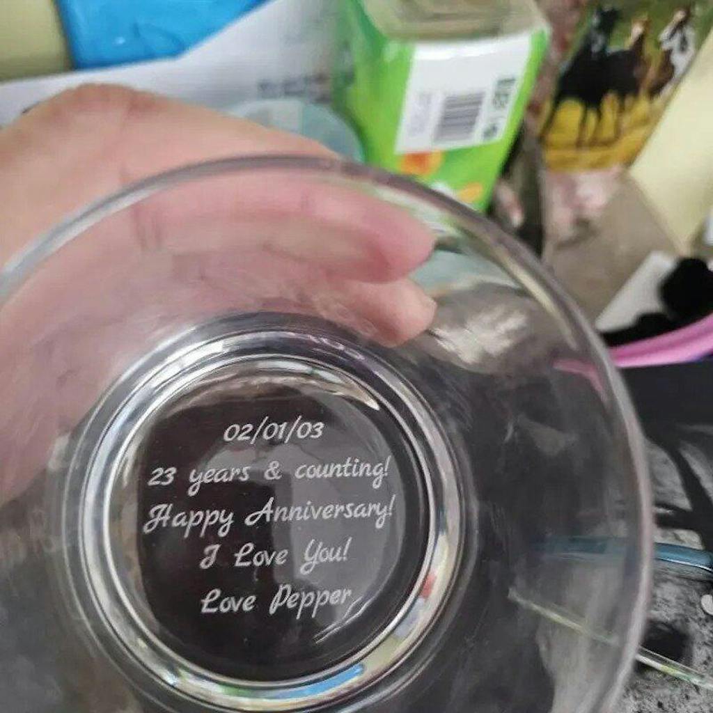 Personalized Handwriting Whiskey Glass