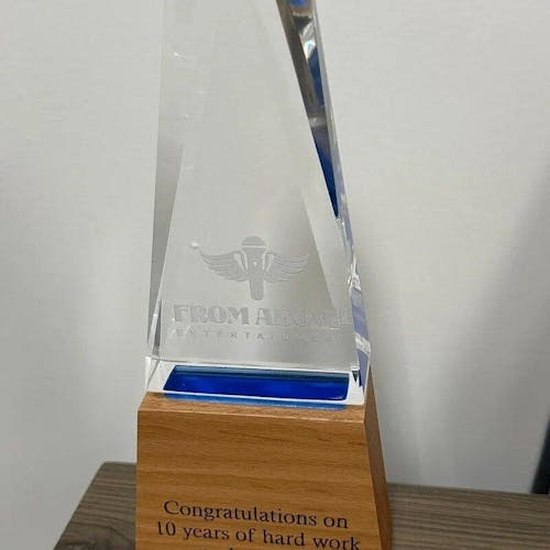 Personalized Crystal Award for Business