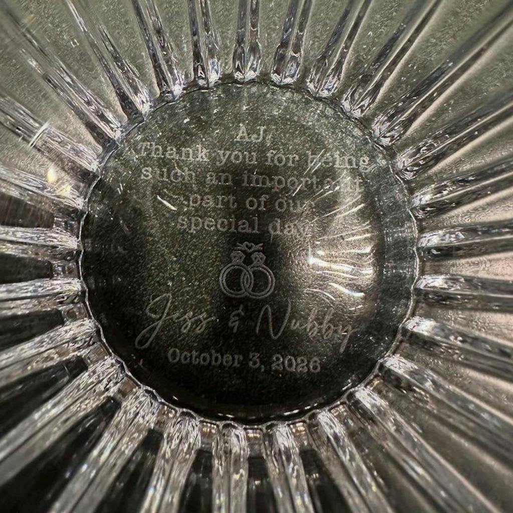 I Can Marry People Personalized Crystal Whiskey Glass