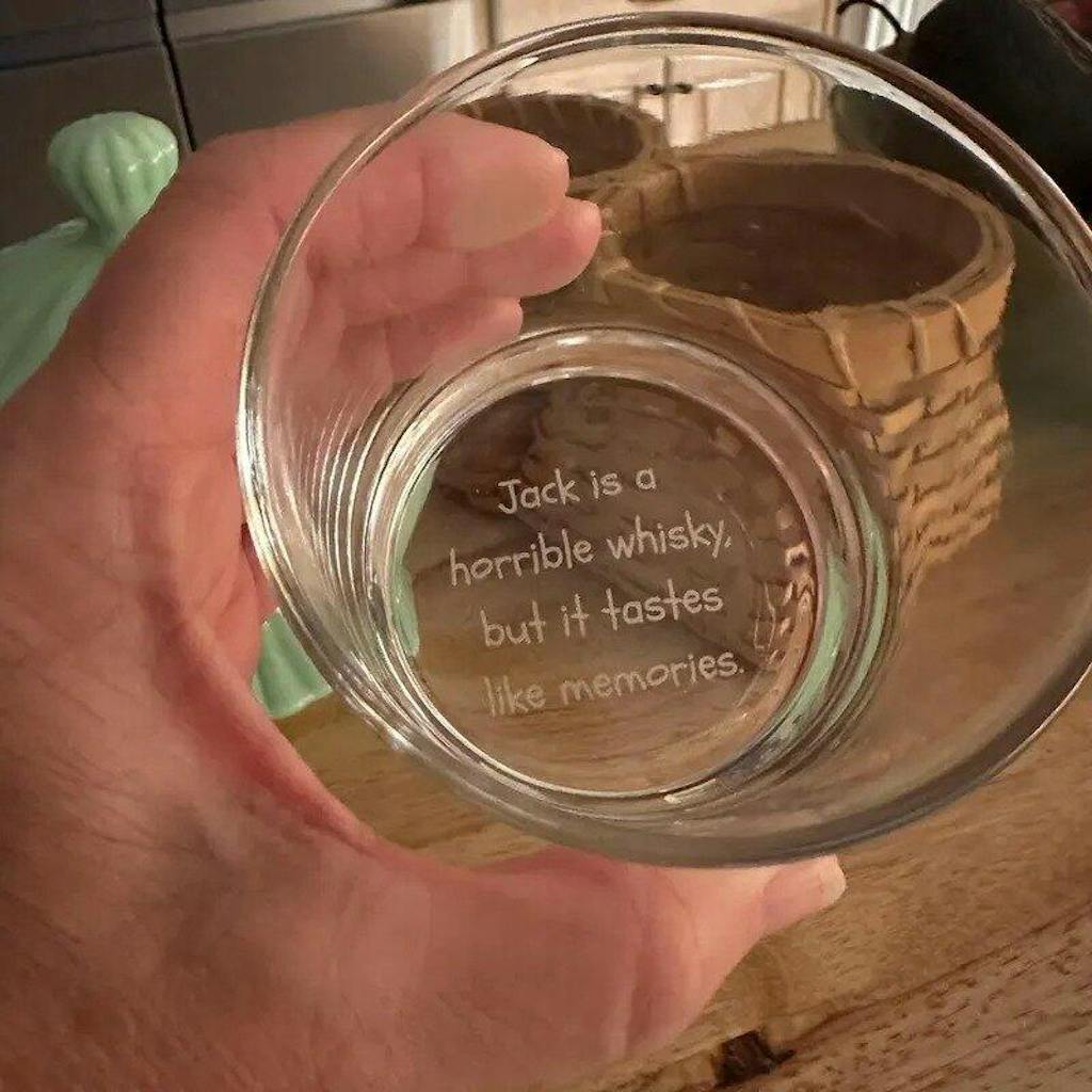 Personalized Handwriting Whiskey Glass