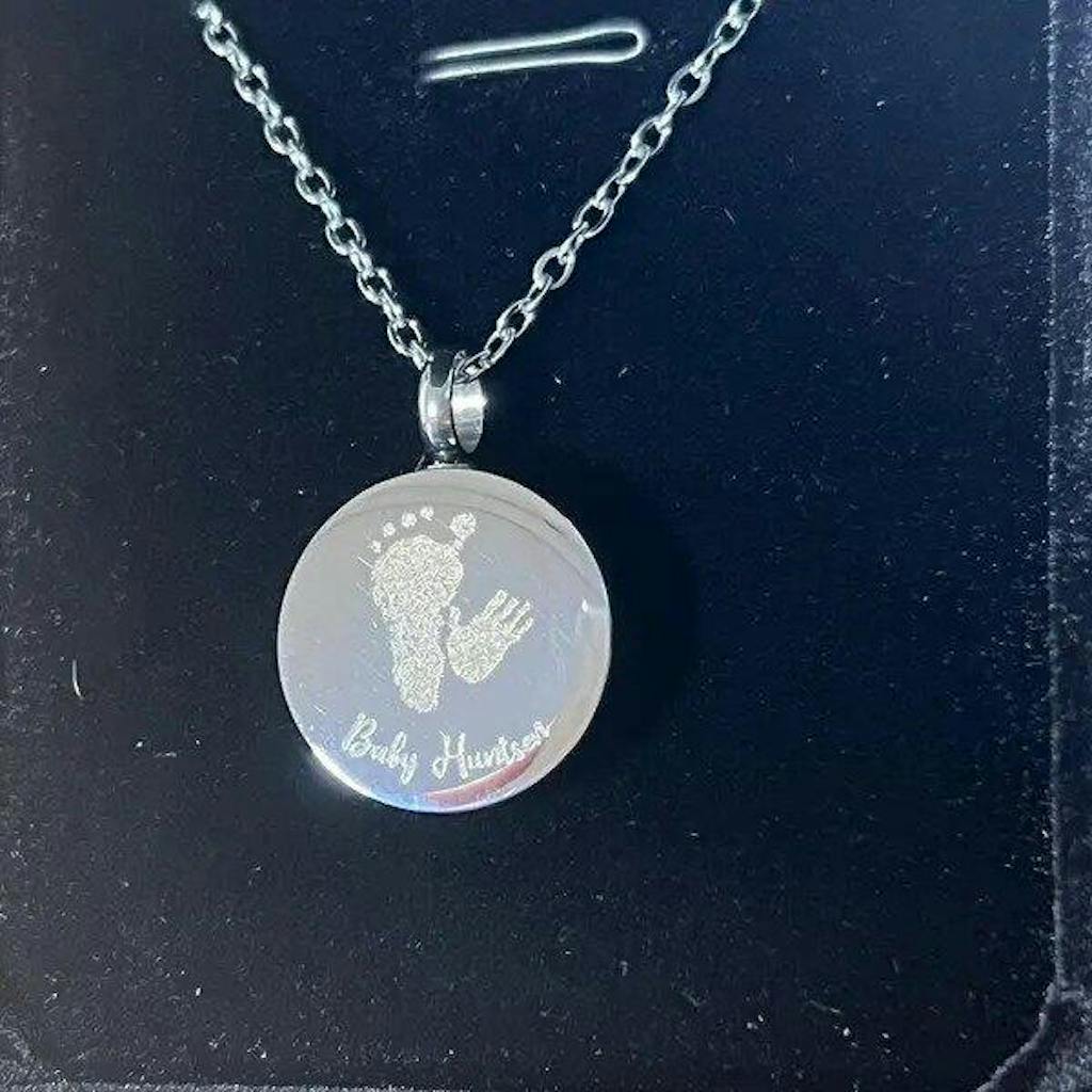 Personalized Pregnancy Loss Urn Necklace