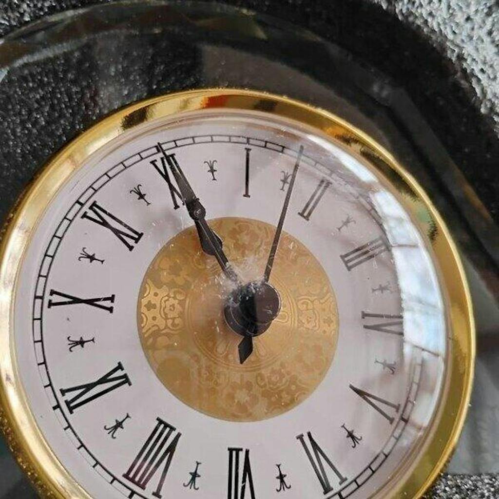 Personalized Pastor Appreciation Crystal Clock Award