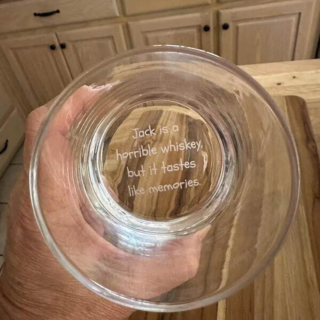 Personalized Handwriting Whiskey Glass