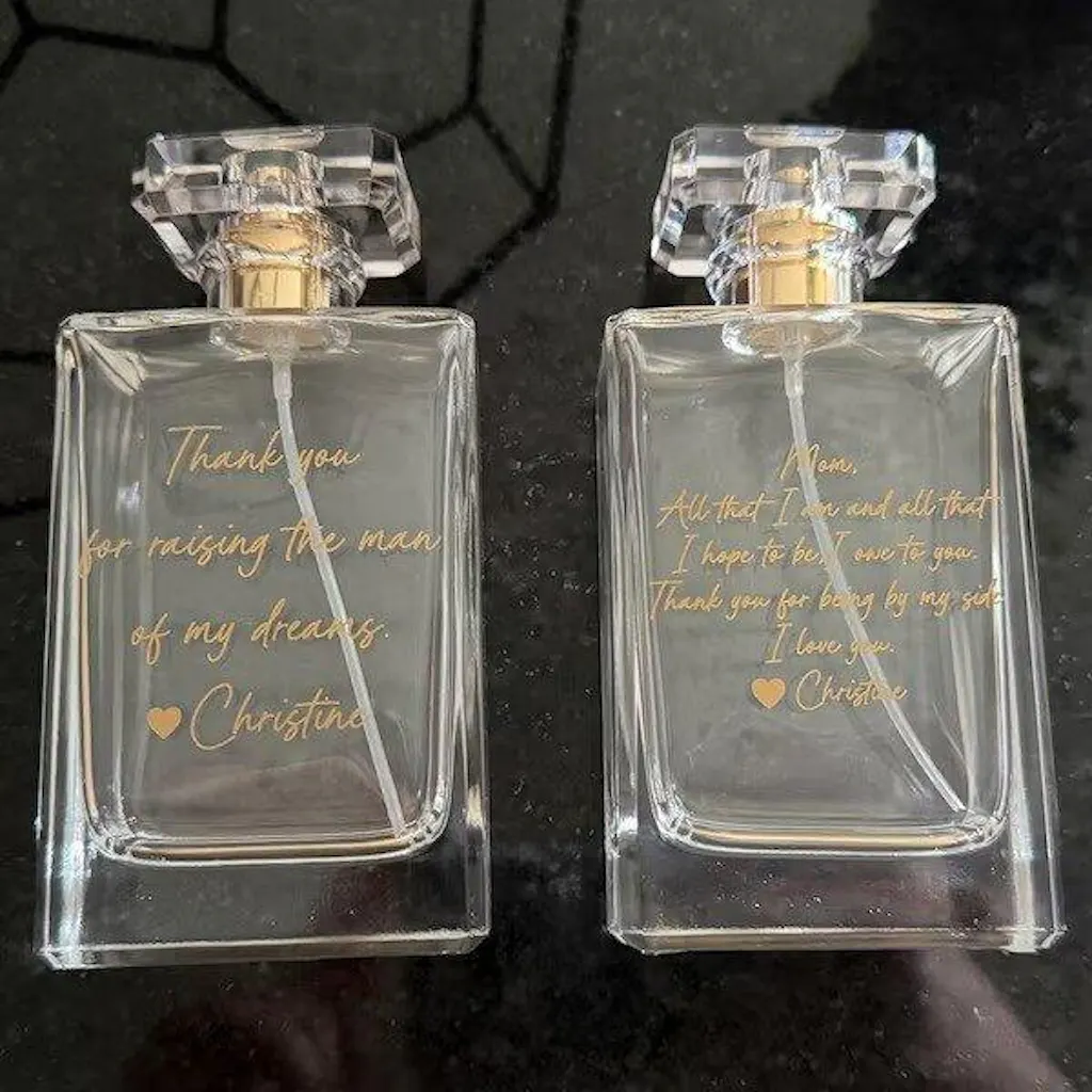 Personalized Handwriting Glass Perfume Bottle for Mom