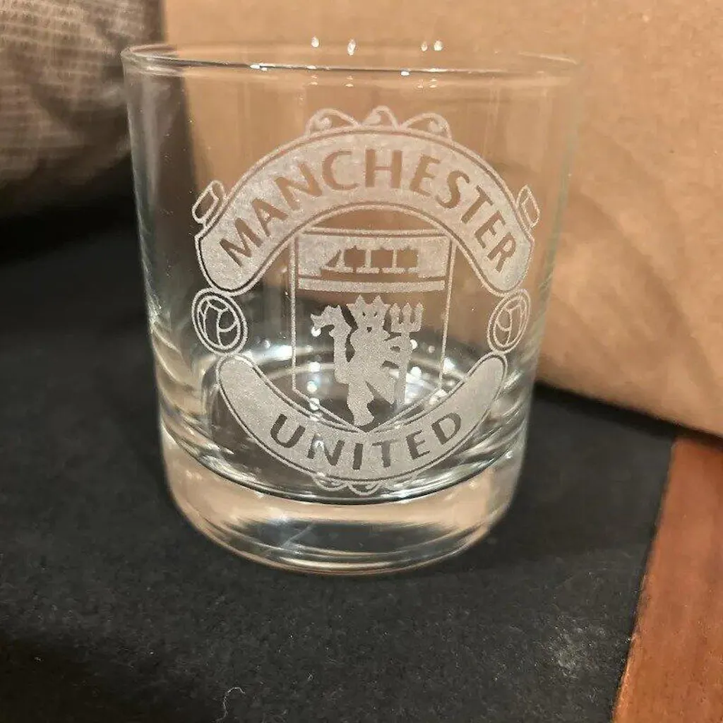 Personalized College Logo Whiskey Glass