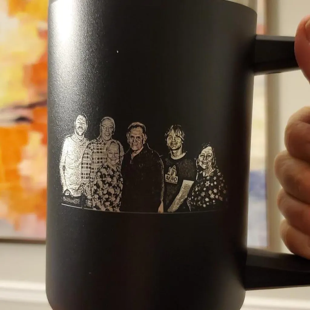 Personalized Family Photo 40oz Tumbler with Handle