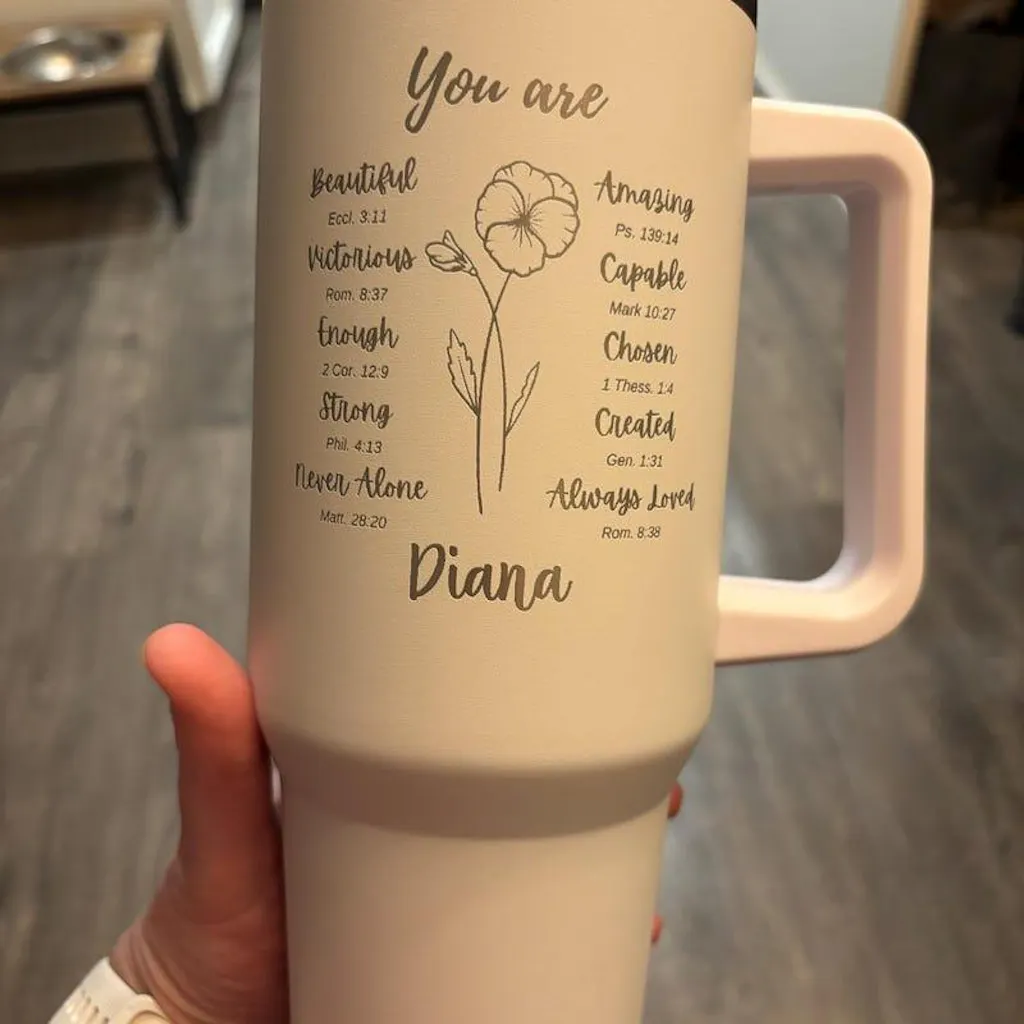Personalized Bible Verse 40oz Tumbler