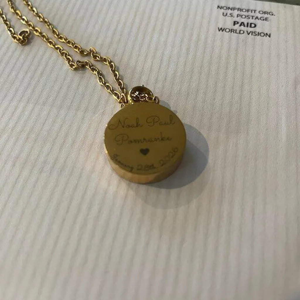 Personalized Pregnancy Loss Urn Necklace