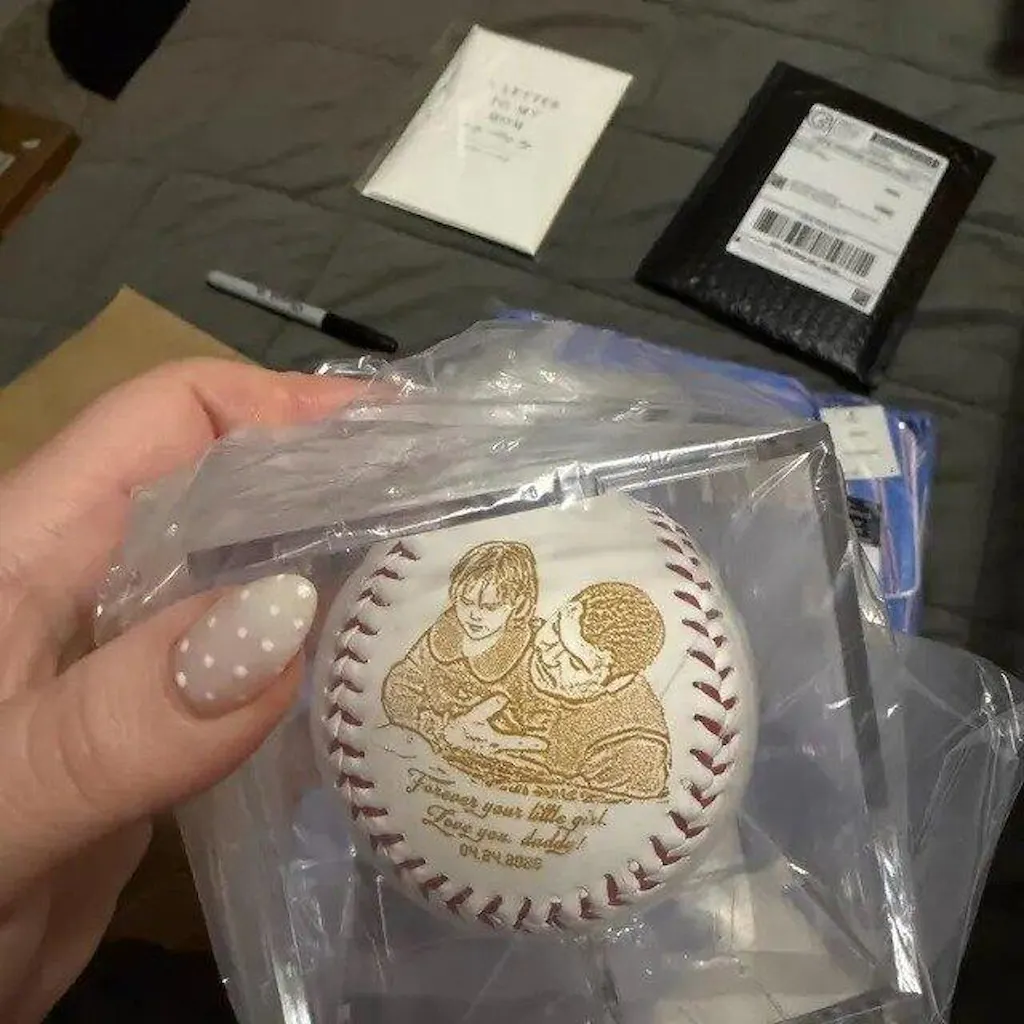 Personalized Photo Engraved Baseball