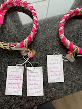 BioThane® Halsband Mila – Taupe & Pink Diamonds