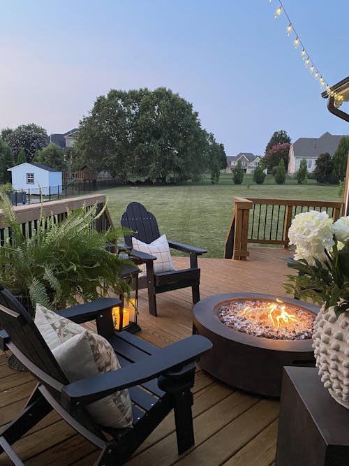 Miranda Foldable Adirondack Chairs with Cup Holders